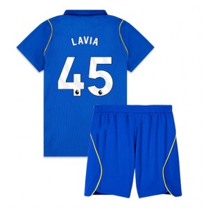 Chelsea Romeo Lavia #45 Jalkapallovaatteet Lasten Kotipeliasu 2026-27 Lyhythihainen (+ Lyhyet housut)
